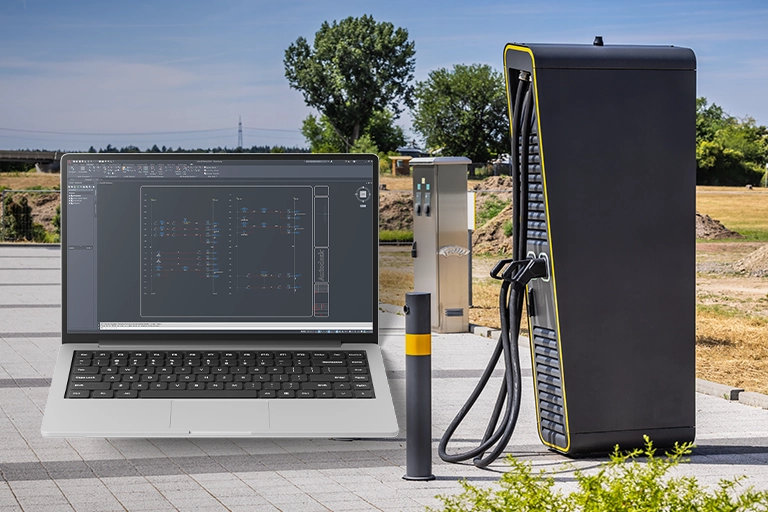 Kurs projektowanie instalacji stacji ładowania EV w programie CAD