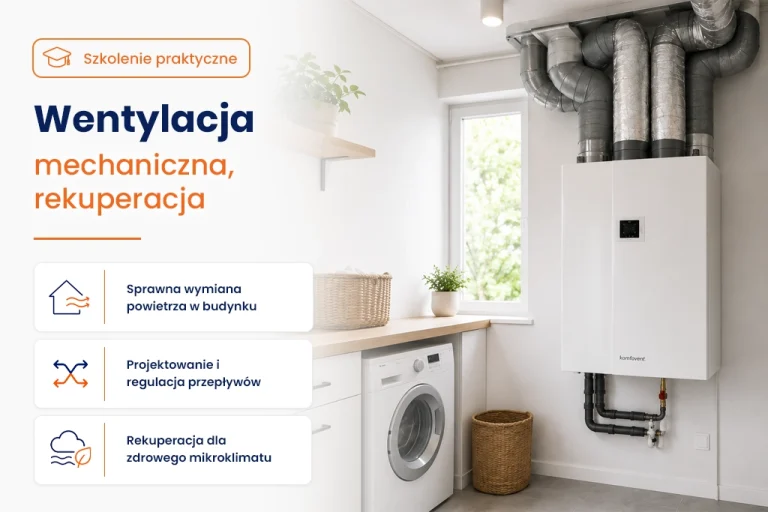 Kurs wentylacja mechaniczna, rekuperacja